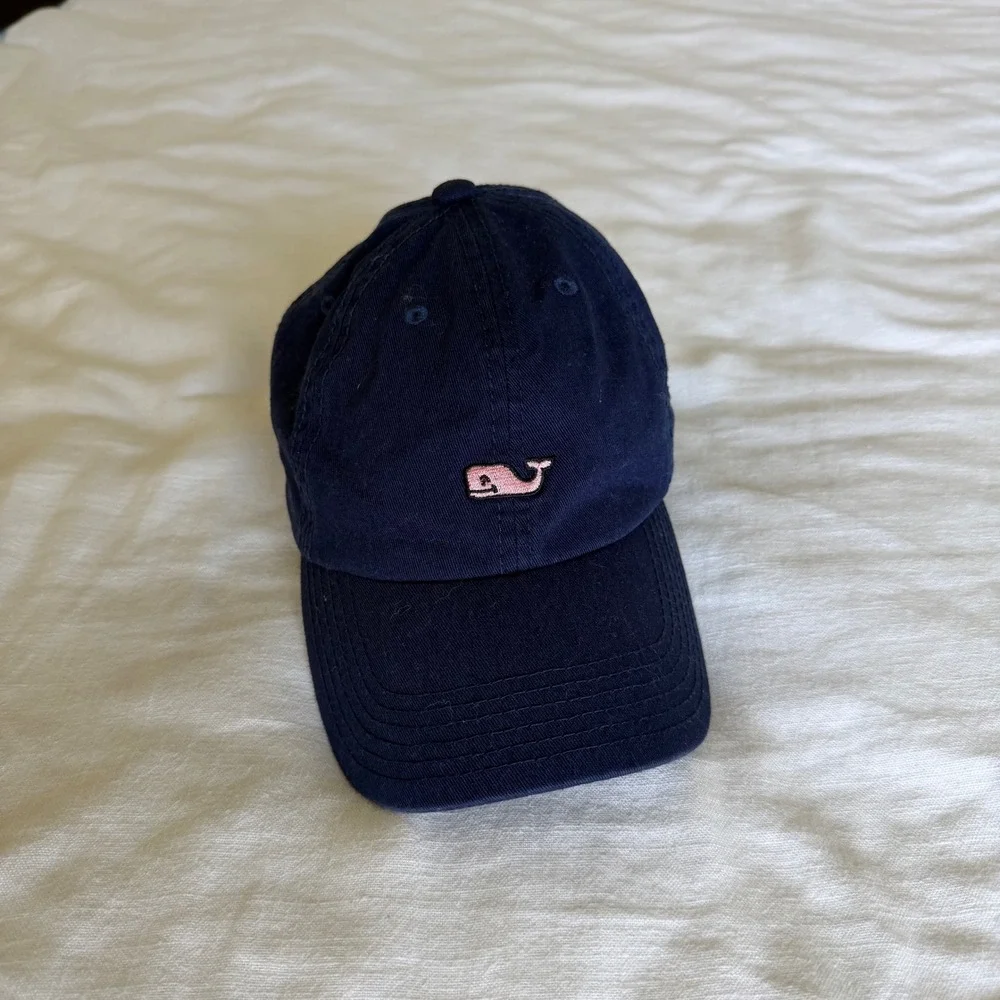 Vineyard Vines for Target Navy Blue Whale Logo Adjustable Baseball Hat‎ Mens Cap